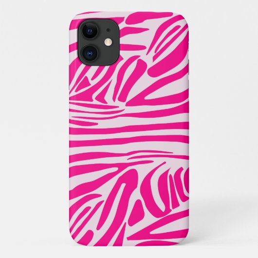 ピンクゼブラ印刷 Case-Mate iPhoneケース (裏面)