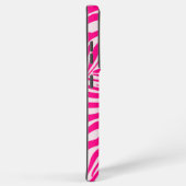 ピンクゼブラ印刷 SAMSUNG GALAXYケース (右側面)