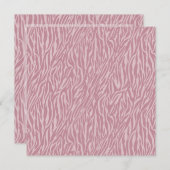 ピンクゼブラ印刷Sweet sixteen 招待状 (正面/裏面)