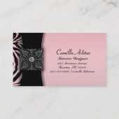 ピンクゼブラ名刺 名刺 (裏面)