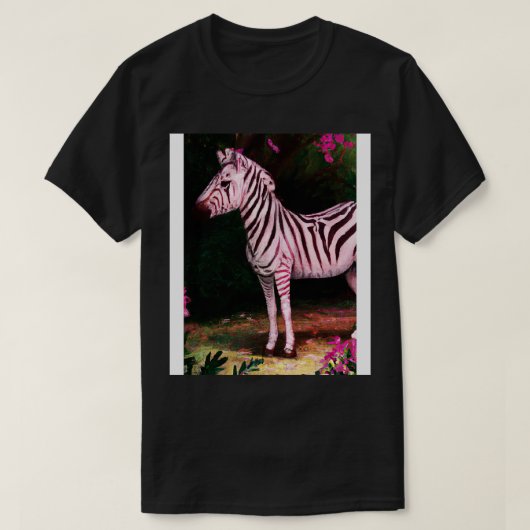 ピンクゼブラ1 Tシャツ (デザイン正面)