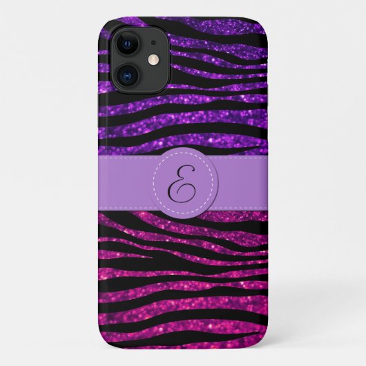 ピンクゼブラ,グリーンゼブラ,グリッターゼブラ,モノグラム Case-Mate iPhoneケース (裏面)