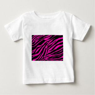 ピンクゼブラ ベビーTシャツ