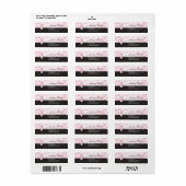 ピンクゼブラ ラベル (フルシート)