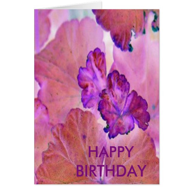 ピンクゼラニウム葉 (正面)