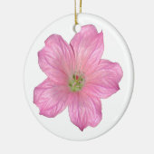ピンクゼラニウム セラミックオーナメント (左)