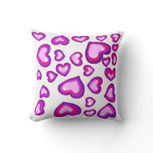 ピンクゼリーハートかわいいラブバレンタインプリント