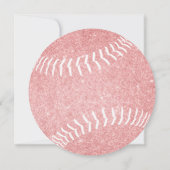 ピンクソガーリーフトボールをテーマにした誕生日パーティー 案内状 (裏面)