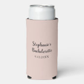 ピンクソルトカラー結婚バチェロレッテプレゼント スリム缶クーラー (Seltzer正面)