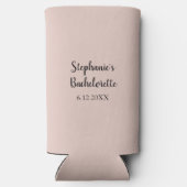 ピンクソルトカラー結婚バチェロレッテプレゼント スリム缶クーラー (裏面)