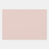 ピンクソルト結婚のシンプルブライダルプレーン ラッピングペーパーシート (正面2)