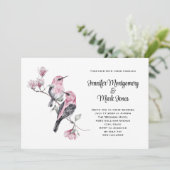 ピンクソンバーズオンザツリーブランチ結婚ズ 招待状 (スタンド正面)