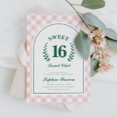 ピンクソーシャルクラブスウィート16誕生日 招待状
