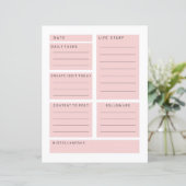 ピンクソーシャルメディア影響者毎日のプランナー (スタンド正面)