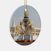 ピンクゾウの像バンコクタイ セラミックオーナメント (右)