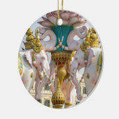 ピンクゾウの像バンコクタイ セラミックオーナメント (左)