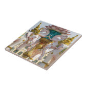 ピンクゾウの像バンコクタイ タイル (側面)