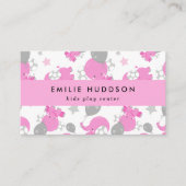 ピンクゾウ、キッズセ遊ンター、アクティビティセンター 名刺 (正面)