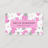 ピンクゾウ、キッズセ遊ンター、アクティビティセンター 名刺 (正面)