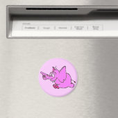 "ピンクゾウ" 3"冷蔵庫用マグネット マグネット (インサイチュ (食洗機))