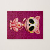 ピンクゾンビの砂糖の子ネコ ジグソーパズル (横)