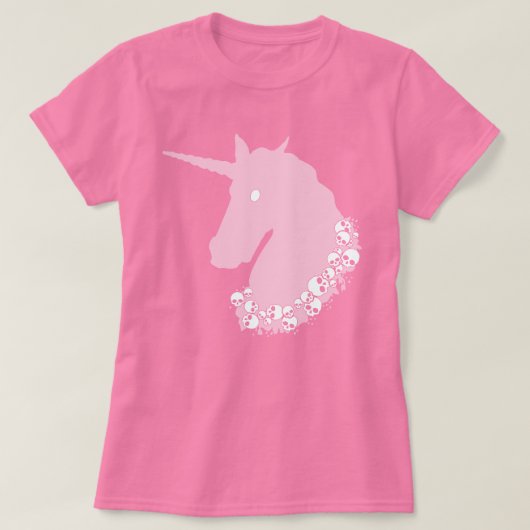 ピンクゾンビユニコーンTシャツ Tシャツ (デザイン正面)
