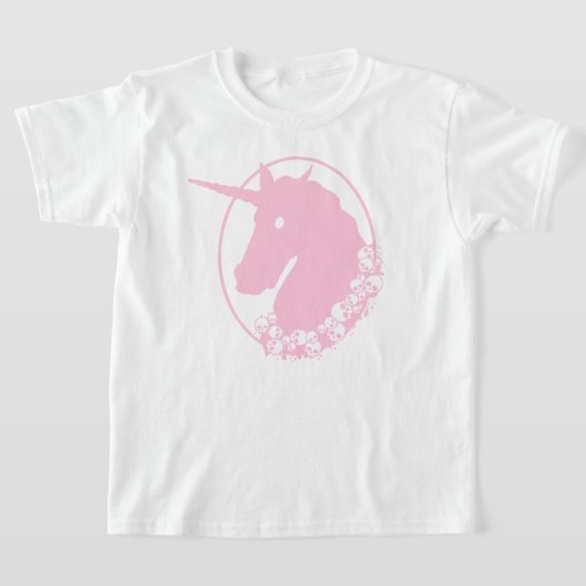 ピンクゾンビユニコーンTシャツ Tシャツ (レイダウン)
