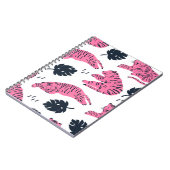 ピンクタイガーは様々な位置にある。熱帯性レア ノートブック (左側)