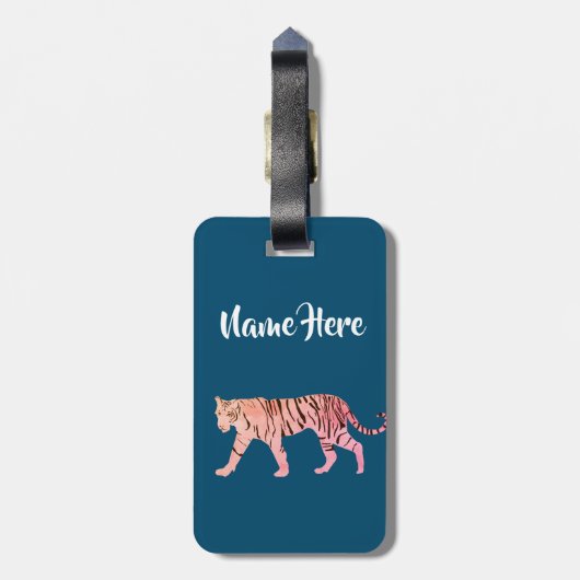 ピンクタイガーカスタム ラゲッジタグ (裏面縦)