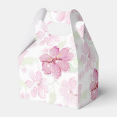 ピンクタイガーリリーパーソナライズされたクレマティス フェイバーボックス (裏面サイド)