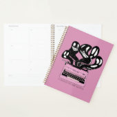 ピンクタイプライター幽霊のプランナー プランナー手帳 (ディスプレー)