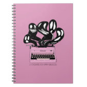 ピンクタイプライター幽霊 ノートブック (正面)