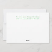 ピンクタイポグラフィクリスマスフォトホリデーカード シーズンカード (裏面)