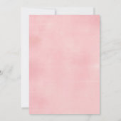 ピンクタコサボスファースト誕生日招待状 招待状 (裏面)