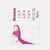 ピンクタコ名マイルストーンフリースブランケット フリースブランケット (正面)