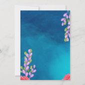 ピンクタコ誕生日招待状 招待状 (裏面)