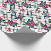 ピンクタトゥーバラ ラッピングペーパー (角)