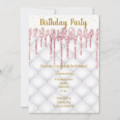 ピンクタフテッドケーキすべての行事誕生日 招待状 (正面)