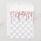 ピンクタフテッドケーキすべての行事誕生日 招待状 (裏面)