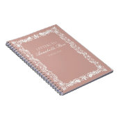 ピンクタラバータイルフィエスタレターズ誕生日ガール ノートブック (右側)