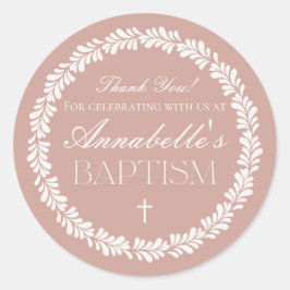 ピンクタラベラスペインのタイルFiestaバプテスマ ラウンドシール