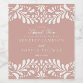 ピンクタラベラタイルスペインのスタイルフィ結婚エスタズ ワインラベル (シングルラベル)