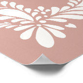 ピンクタラベラタイルフィエスタスペインのバプテスムウェルカム ポスター (角)