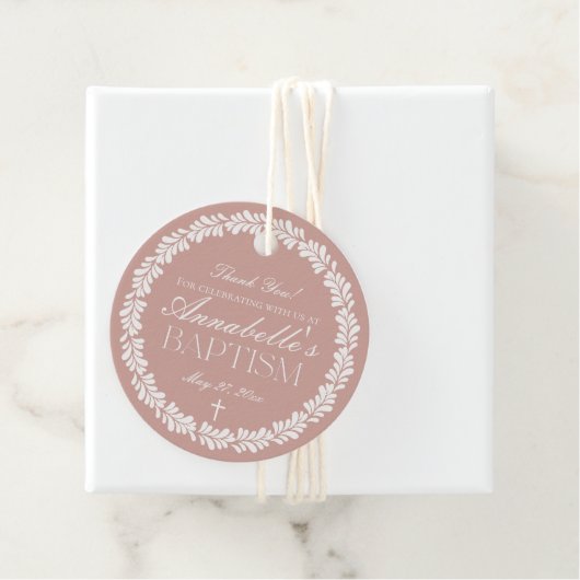 ピンクタラベラタイルフィスペインのエスタバプティスサークル フェイバータグ (インサイチュ)