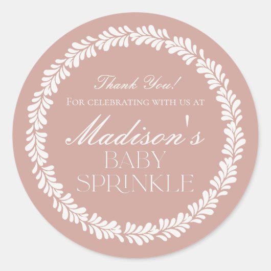 ピンクタラベラタイルフィスペインのエスタベビースプリンクル ラウンドシール (正面)