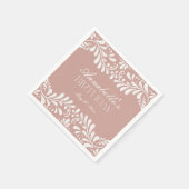 ピンクタラベラタイルフィスペインのエスタ誕生日 スタンダードカクテルナプキン (角)