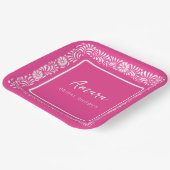 ピンクタラベラブライダルシャワー ペーパープレート (傾斜あり)