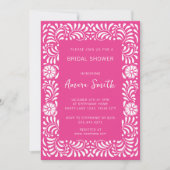 ピンクタラベラブライダルシャワー 招待状 (正面)