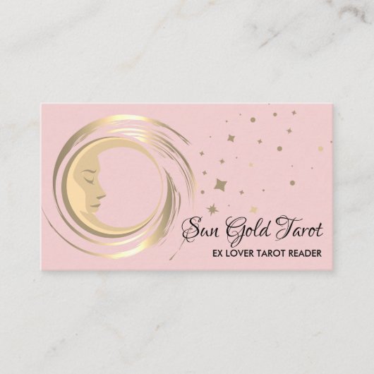 ピンクタロットリーダスタームーンサンシテリア 名刺 (正面)