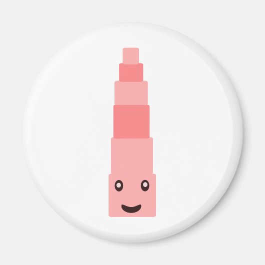 「ピンクタワー」モンテッソーリ1.5 マグネット (正面)